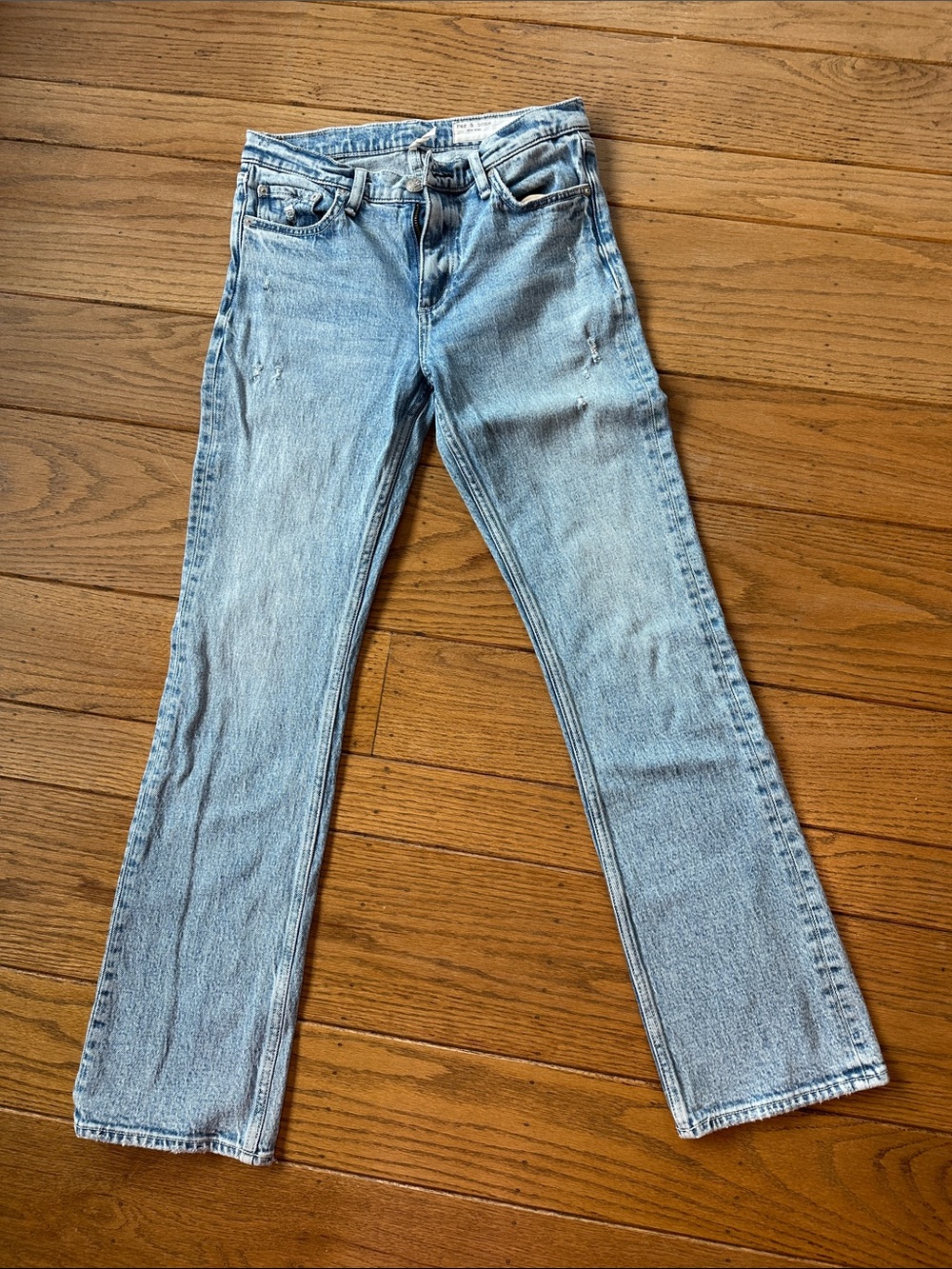 rag & bone Light Blue Boot-Cut Jeans
